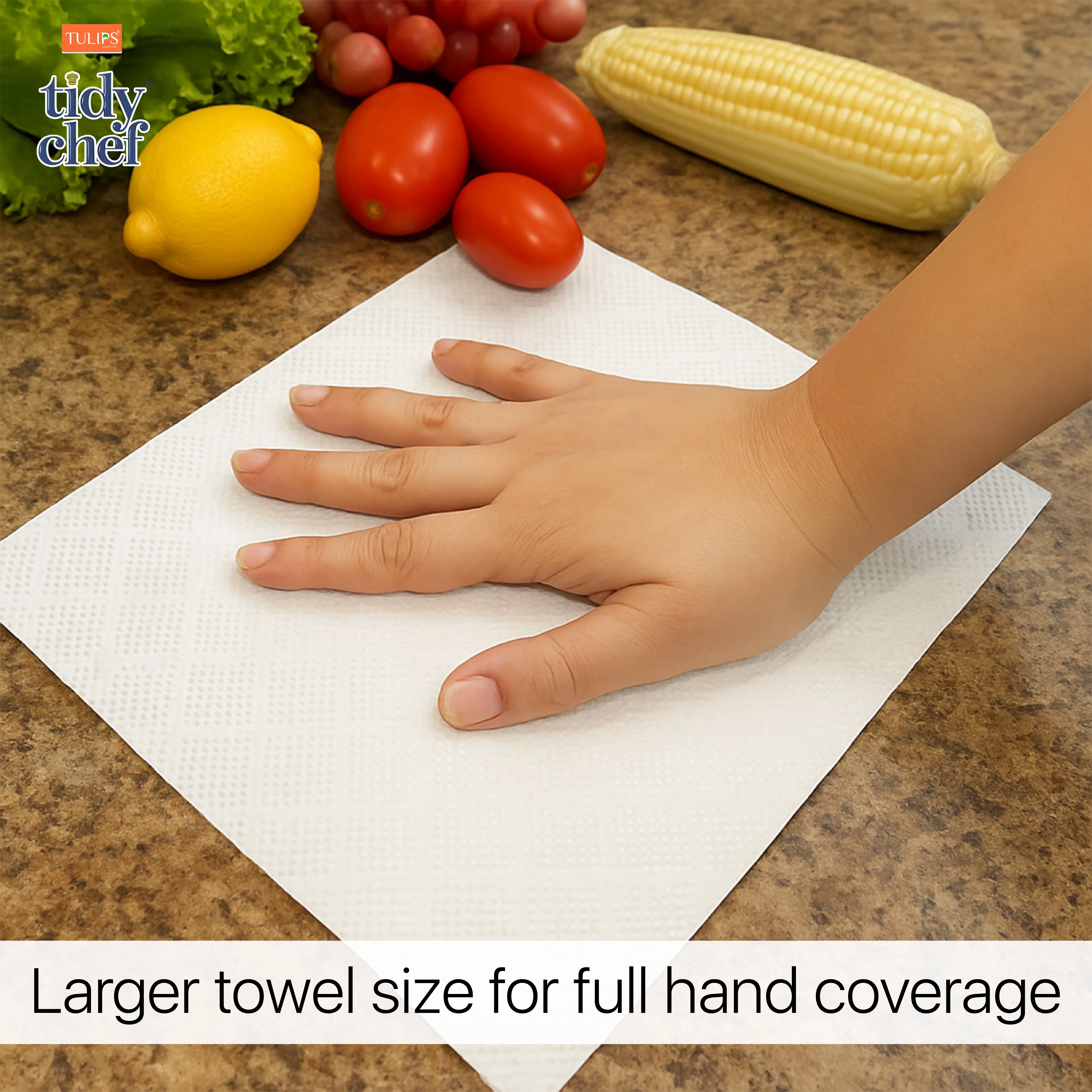 Tidy Chef Paper Kitchen Towels/Roll (60 Pulls, 2 ply) - Image 7